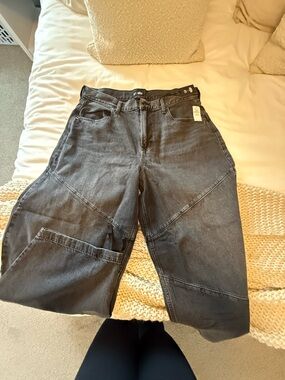 GAP Black Patchwork Boyfriend Jeans